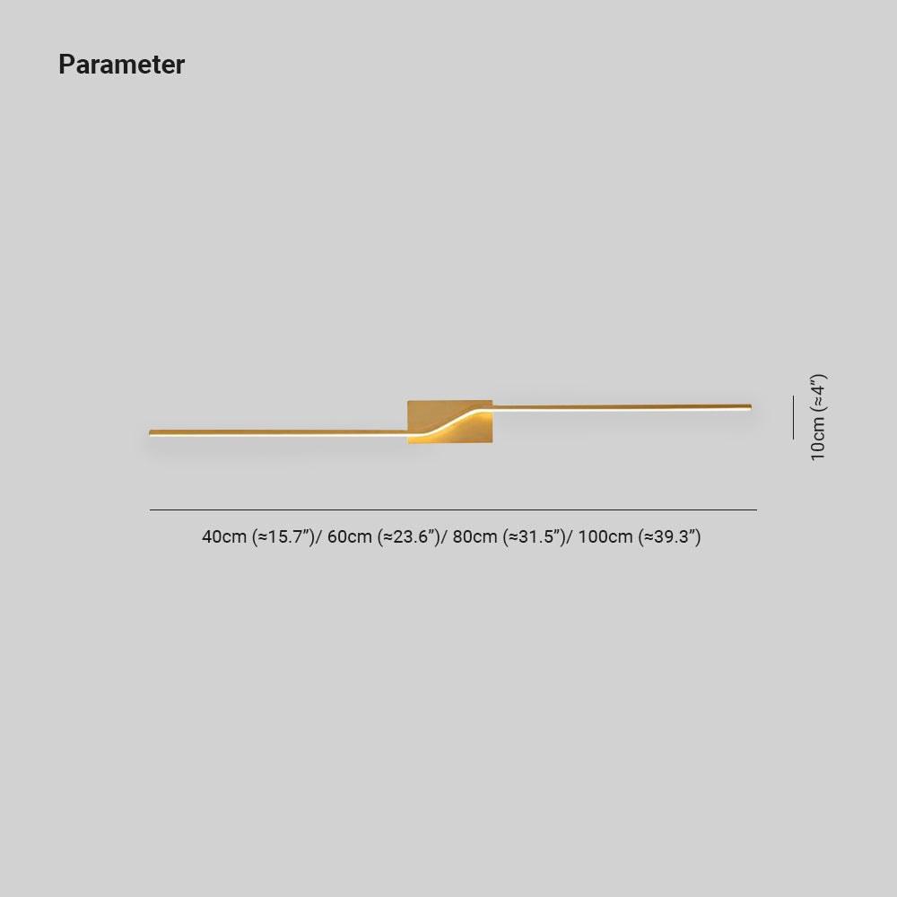 Arisha Minimalistische LED Wandleuchte Gold Schlafzimmer/Esszimmer/Badezimmer