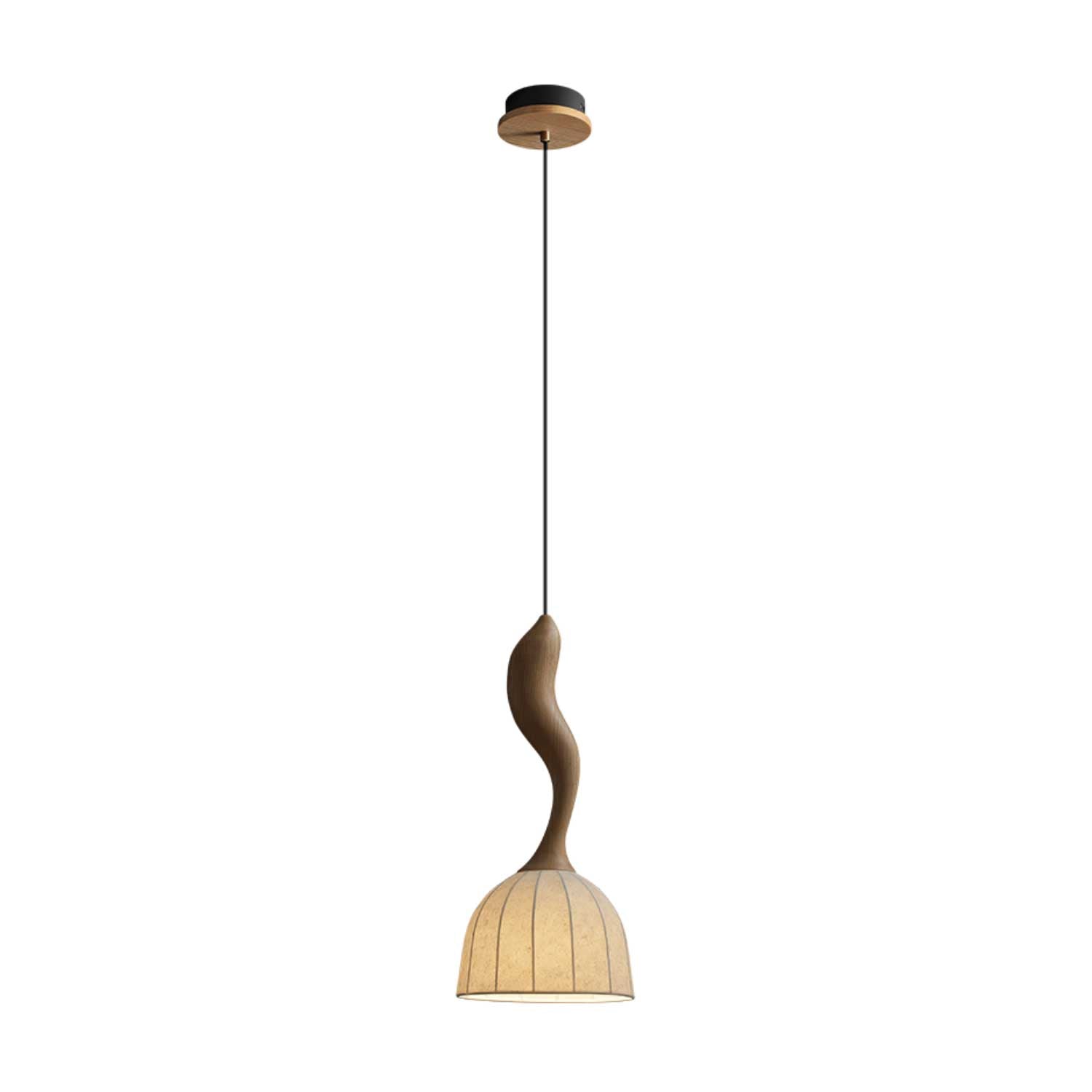 Colire Creativity Pendelleuchte aus Gedrehtem Holz-Letslighting