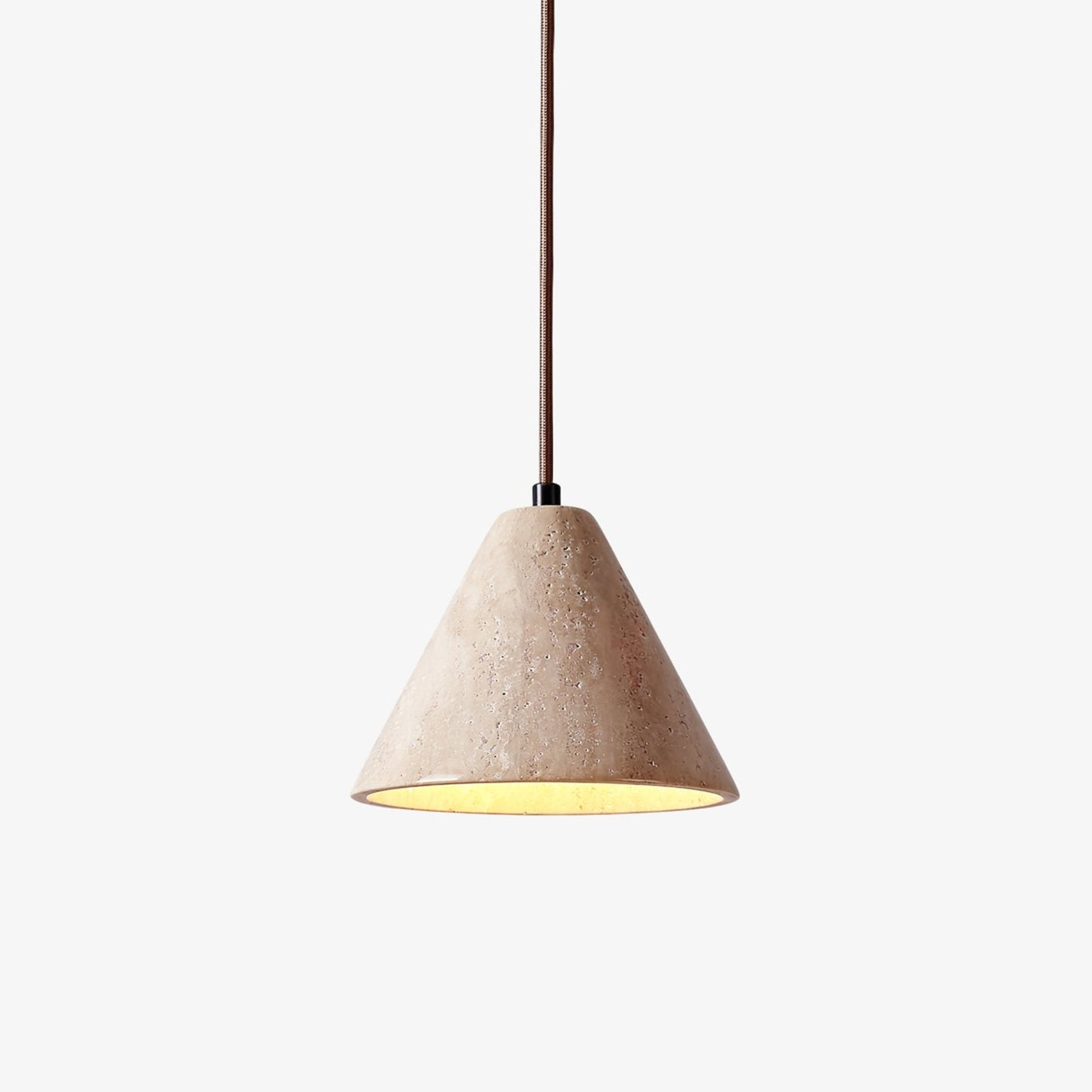 Cezoriel Conical Travertine Pendant Light - Neutralighting