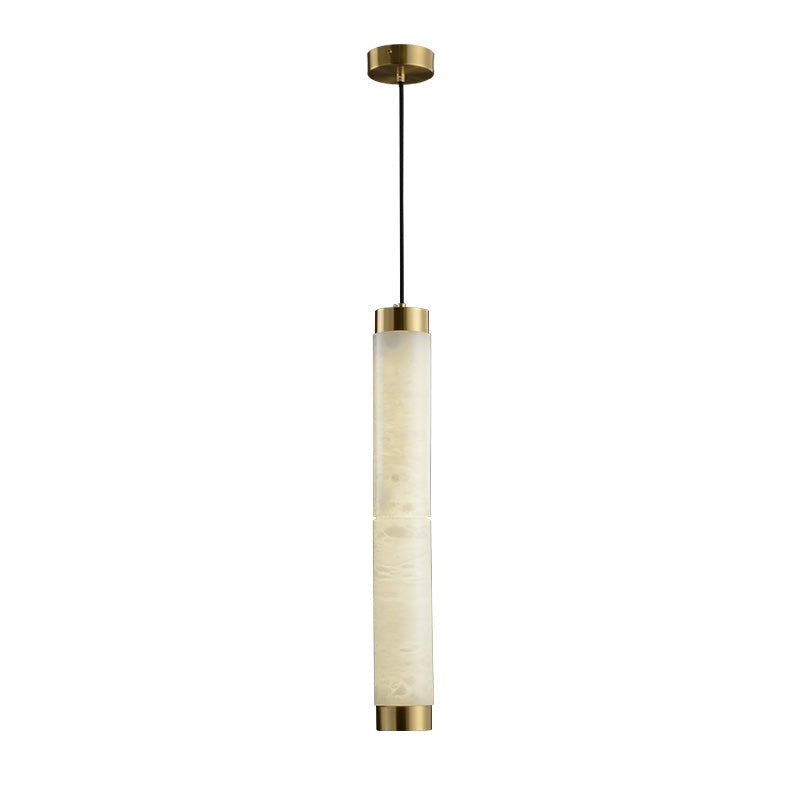 Lira Cylindrical Alabaster Pendant Light - Neutralighting