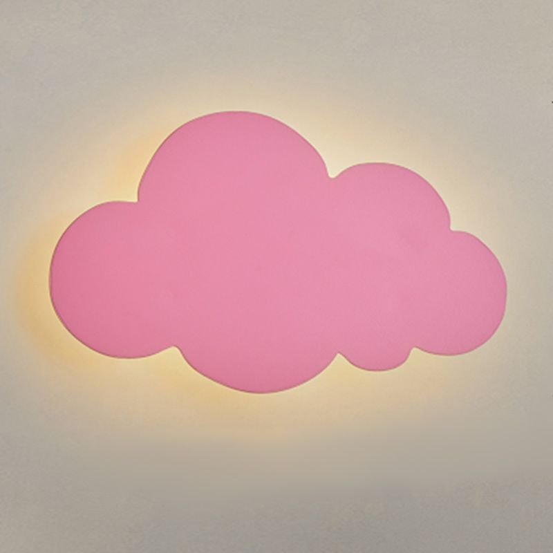 Valentina Design LED Wandleuchte Wolkenform Weiß/Blau/Rosa Wohn/Schlafzimmer Metall 30CM Lang