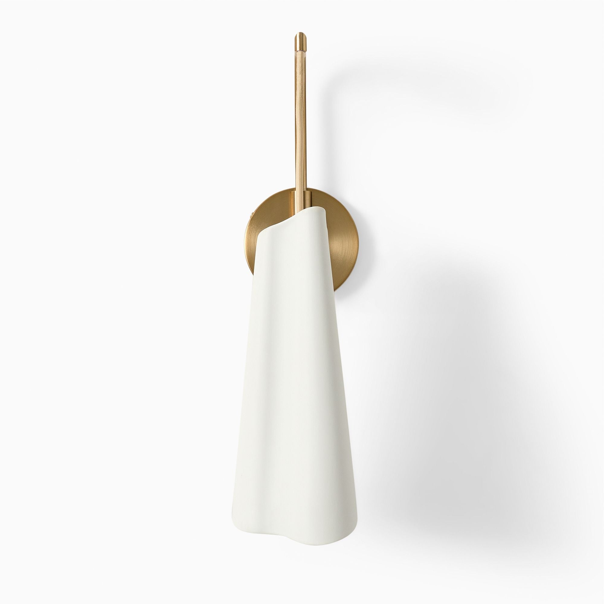 Orovia Wandleuchte Antikmessing – Moderne Wandleuchte aus Keramik und Metall