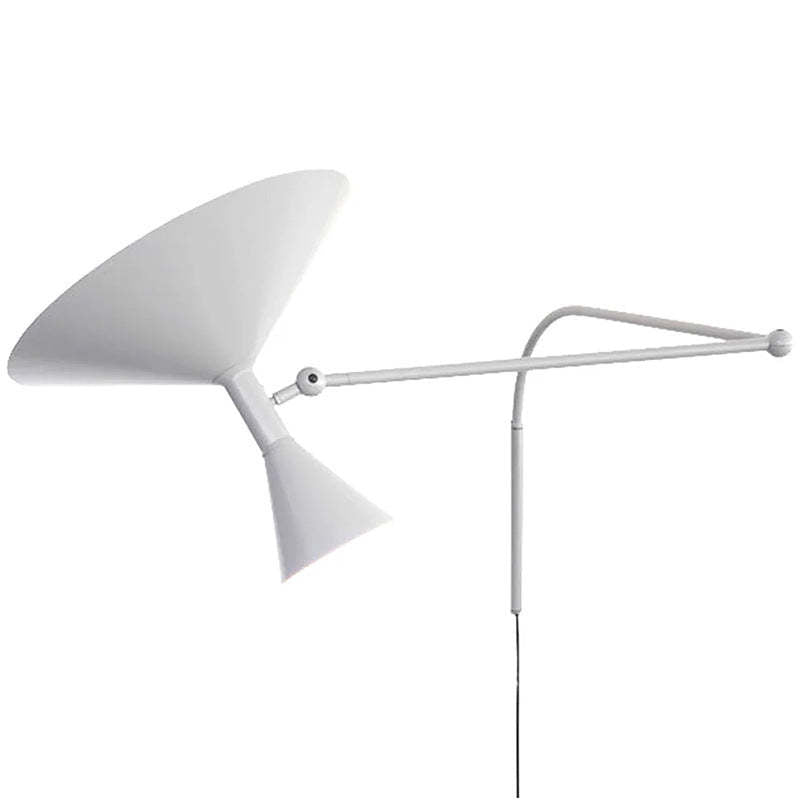 Silva Moderne Metall drehbare Wandleuchte, Schwarz/Weiß/Grau
