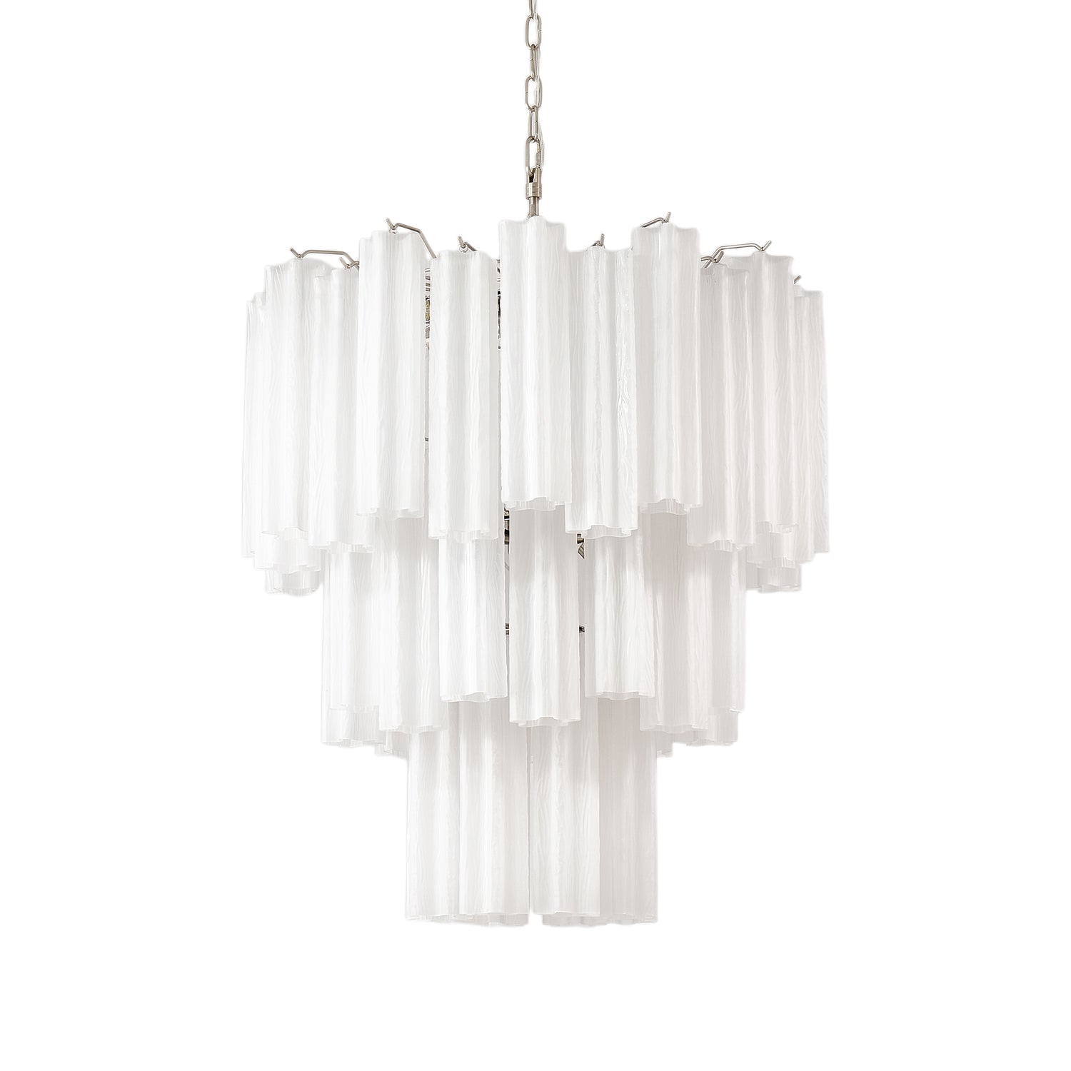 Aurora Chandelier Frosted Glass Tubes Layered Minimalist - Neutralighting