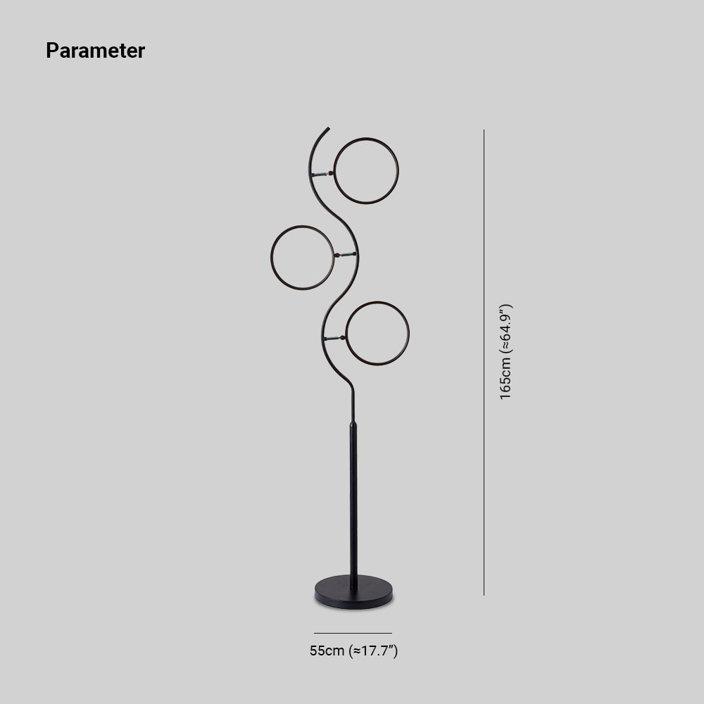 Arisha Stehleuchte, 2 Farben Wohnzimmer, Esszimmer Metall&Acryl