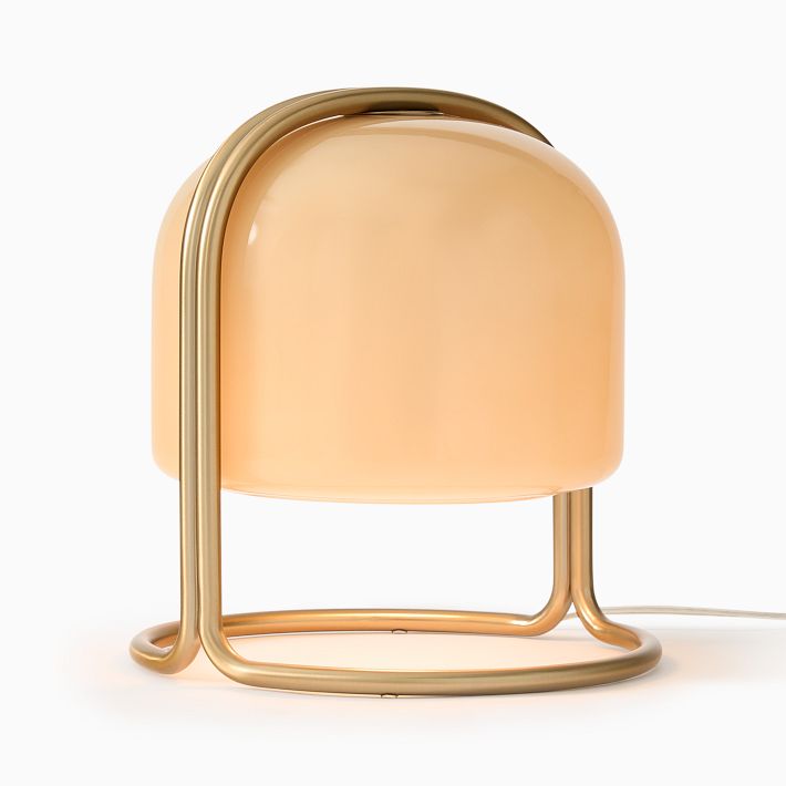 Delvora Tischleuchte in Champagnerbronze – Vintage-Industrie-Nachttischleuchte
