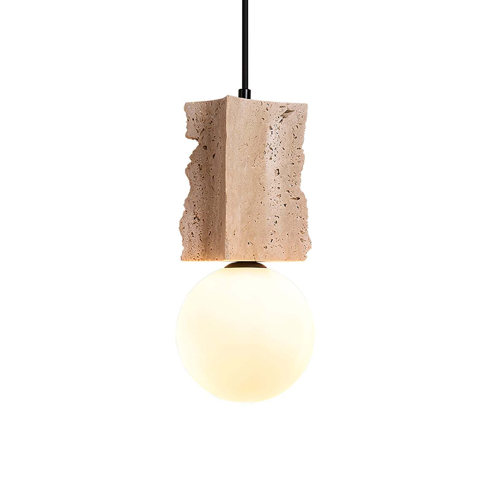 Travertine Raw Edge Pendant Light - Neutralighting