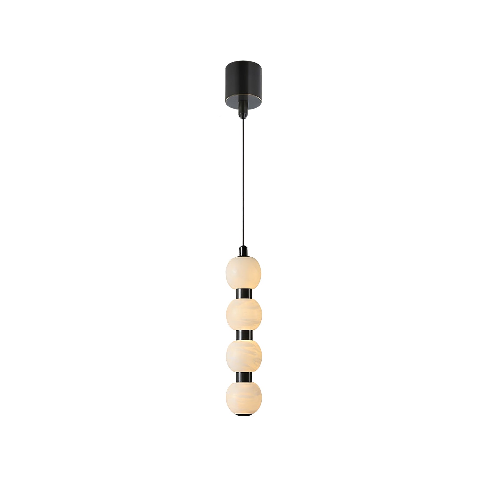 Lyra Modern Alabaster Pendant Light Staircase - Neutralighting