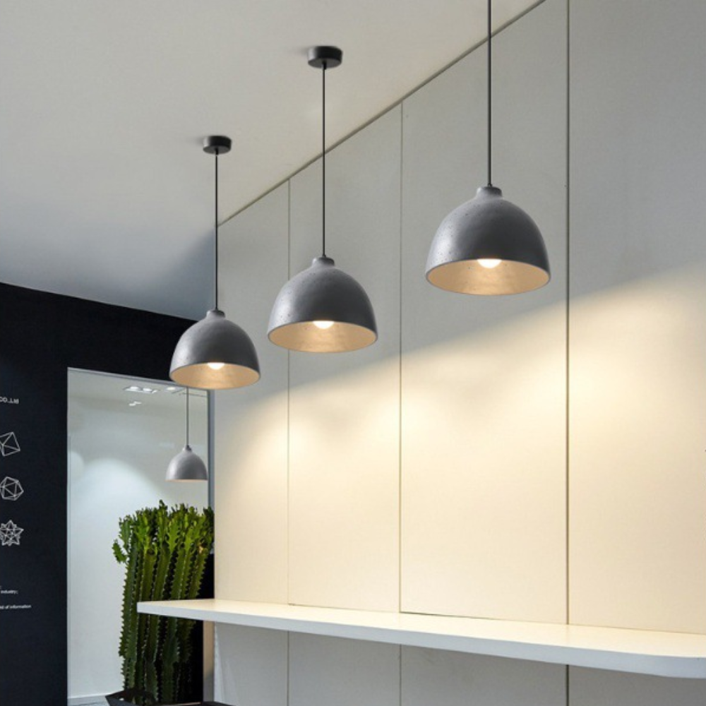 Avi Industriell LED Pendelleuchte Harz Schale Schlaf/Esszimmer