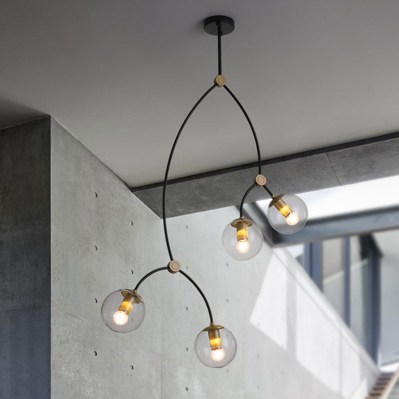 Valentina Modern Design LED Kronleuchter Metall Glas Esszimmer Wohnzimmer