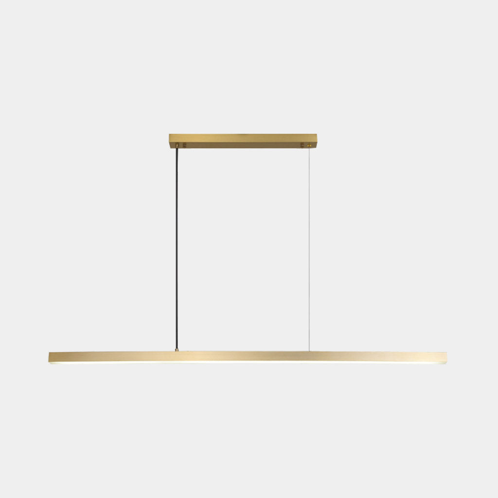 Pendelleuchte Messing Linear Dimmbar LED, Schwarz / Gold