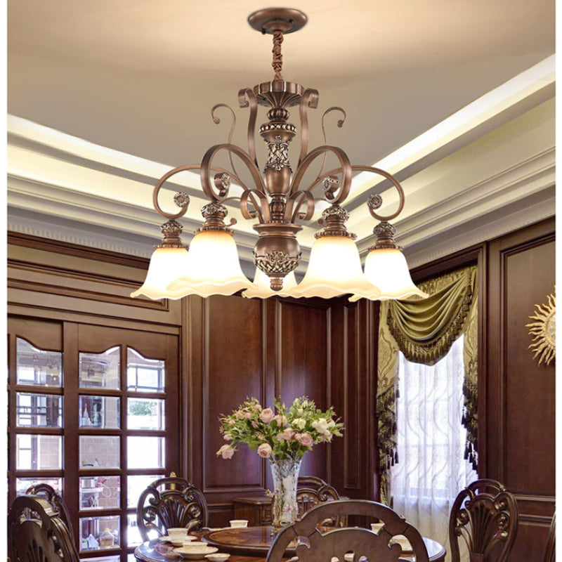 Arisha Retro Kreativ Pendelleuchte Metall Glas Wohnzimmer Schlafzimme