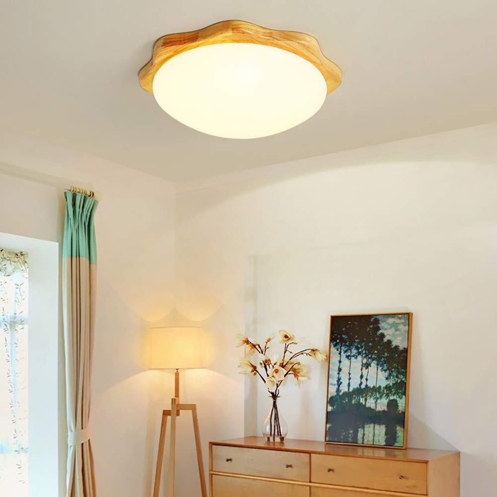Muto Moderne Einfache Deckenleuchte Holz Acryl Esszimmer