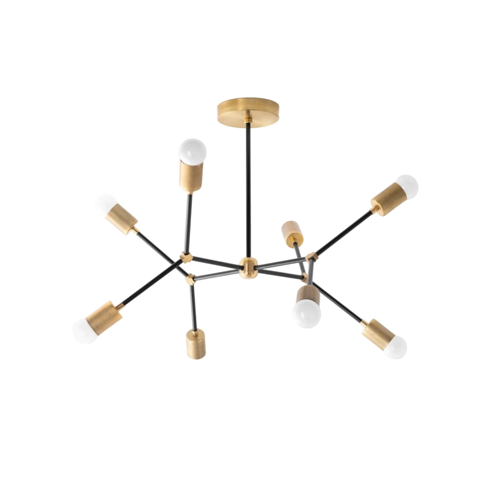 Mobilux Line Geometrischer, moderner Kronleuchter – Industrielle Pendelleuchte für das Esszimmer