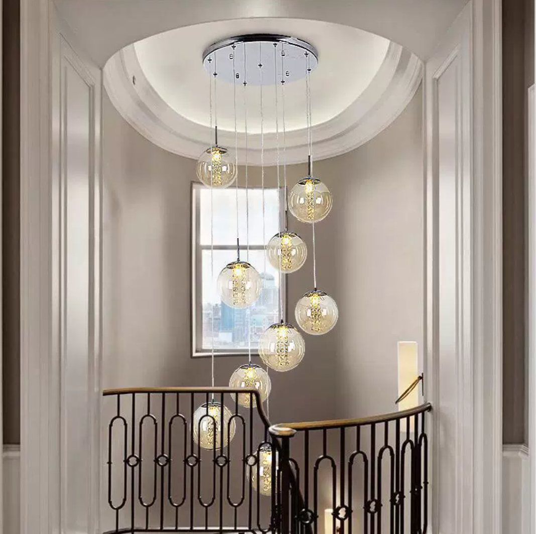 Juni luxuriöse Minimalistische Glas-Kristall Pendelleuchte-Letslighting