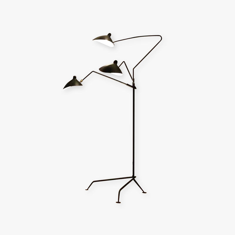 Arisha Stehlampe Bauhaus Schwarz Wohn/Schlafzimmer Dimmbar  Modern LED