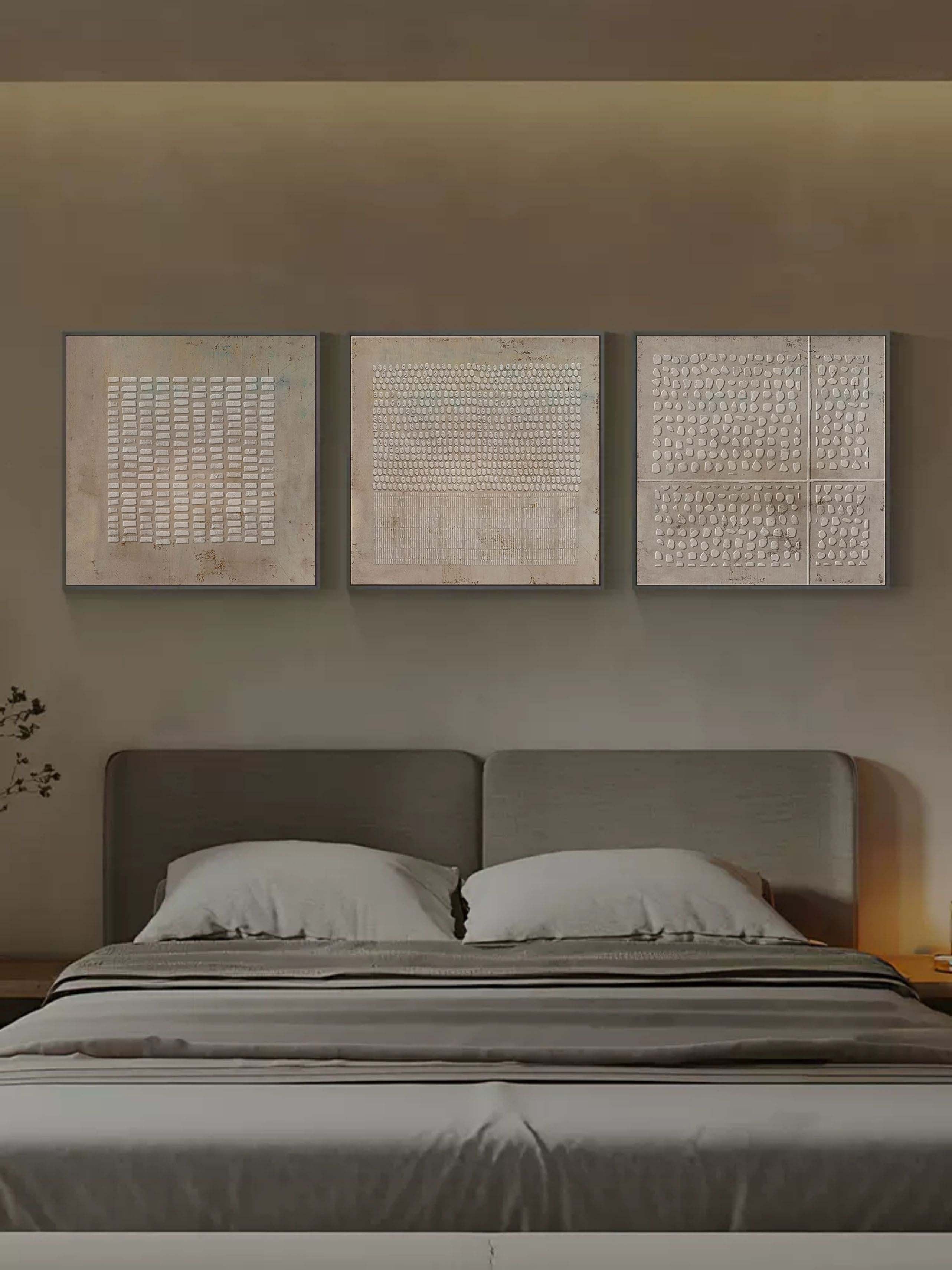 Neris Abstraktes Gemälde Set aus 3-Letslighting