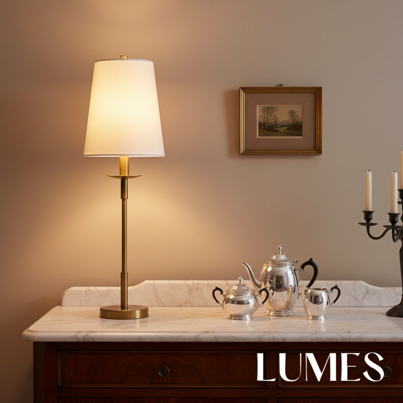 Rowan minimalistische Tischleuchte im Wohnzimmer