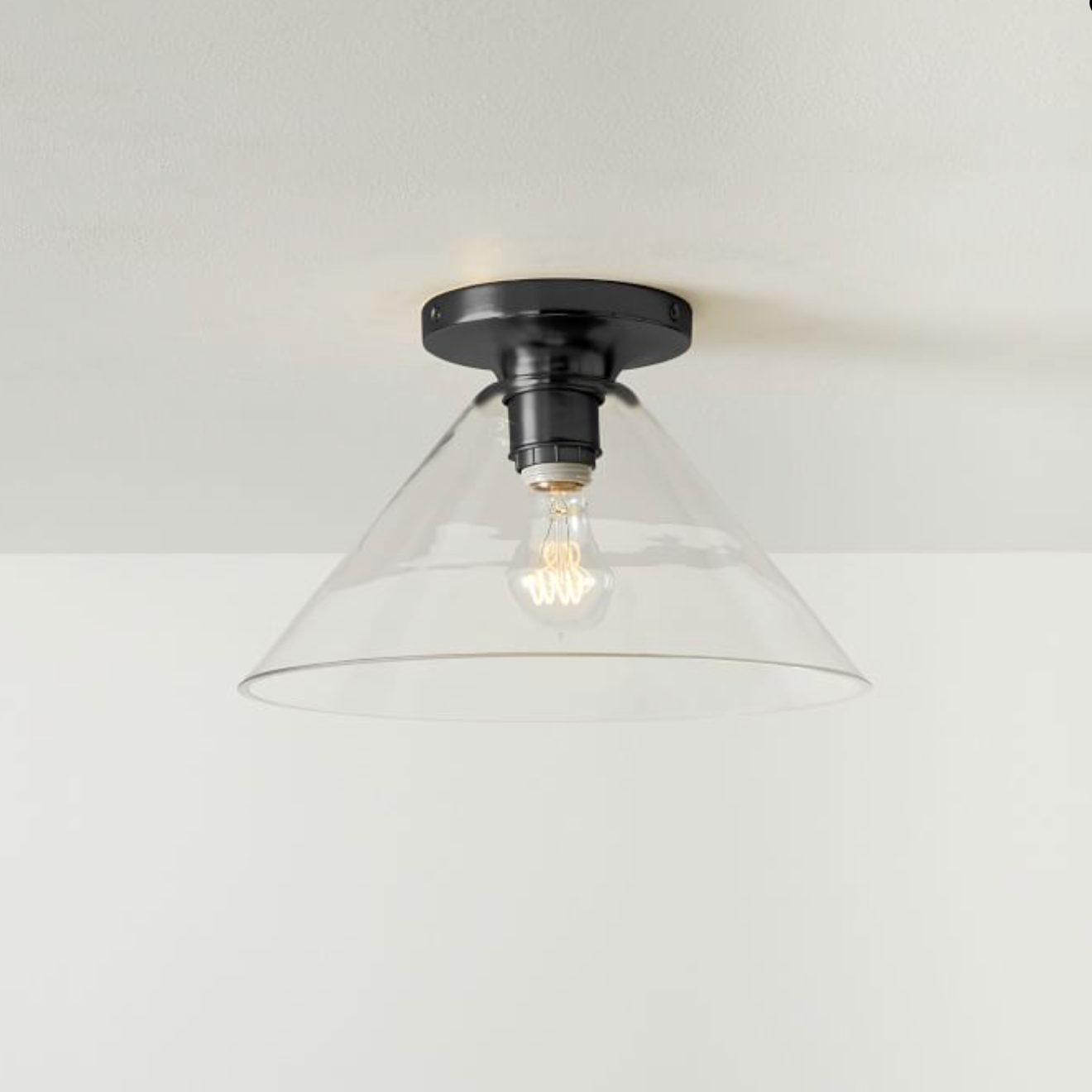 Skulpturale Glas-Deckenleuchte für moderne Räume