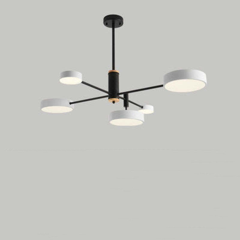 Arisha Modern LED Pendelleuchte Gold/Weiß/Grau Wohn/Schlaf/Esszimmer Esstisch Metall&Holz 3 Farbwechsel Per Schalter-Letslighting