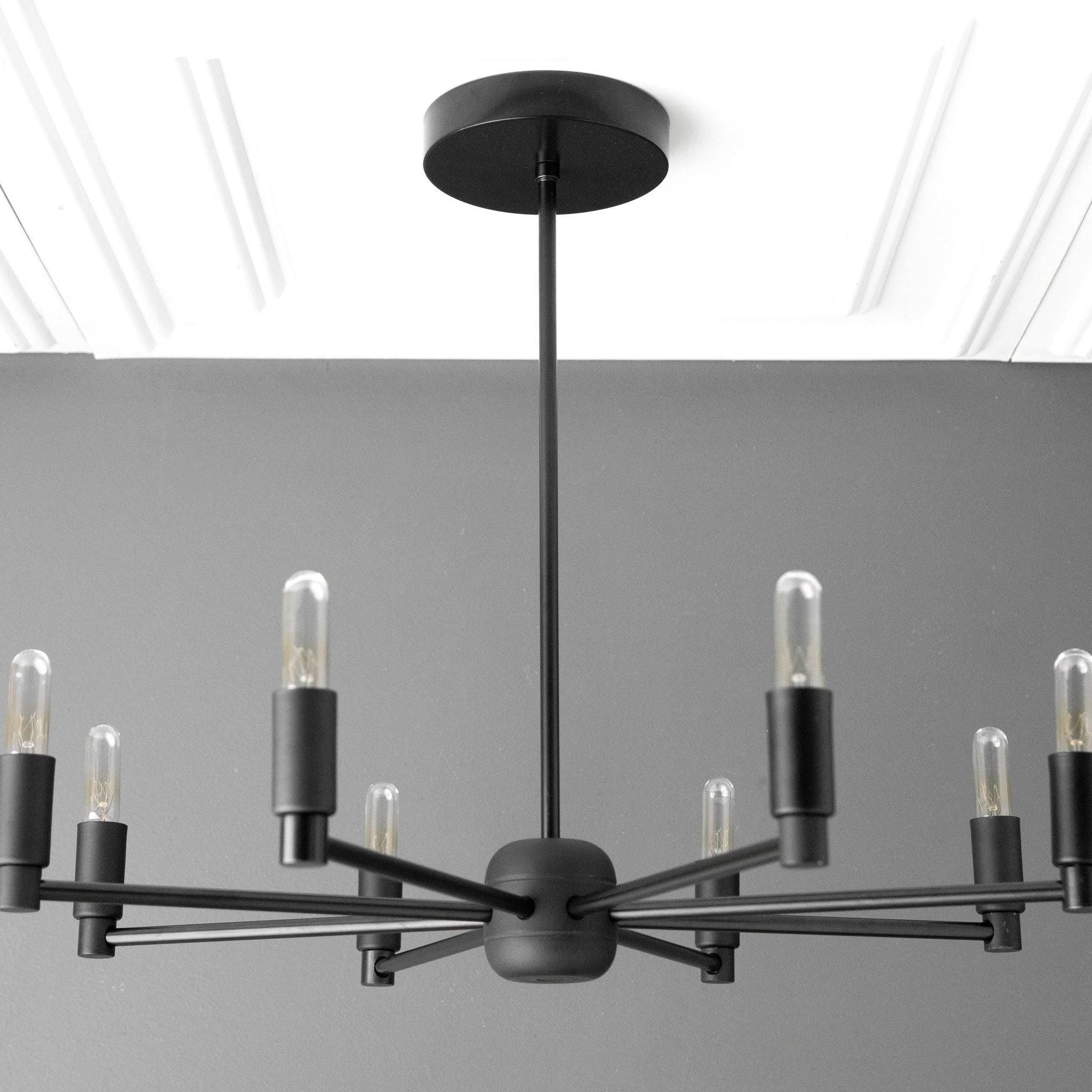Kronleuchter in einem modernen Wohnzimmer