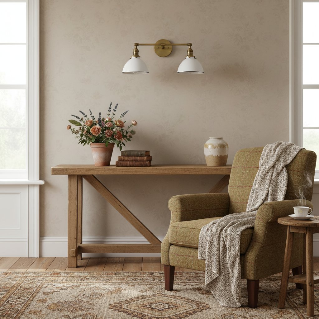 Elegante Wandleuchte für Gästetoiletten