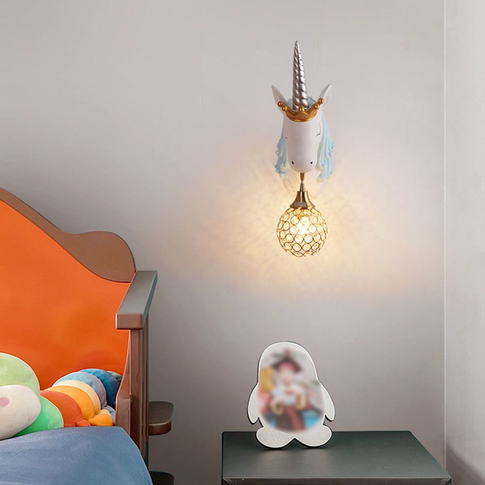 Aria Wandlecuhte Einhorn Rosa & Blau Kinderzimmer