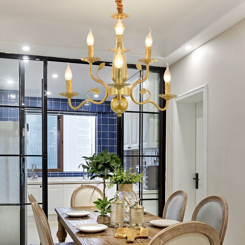 Kristy Kronleuchter Schwarz & Gold, 6/12/16-flammig-Letslighting