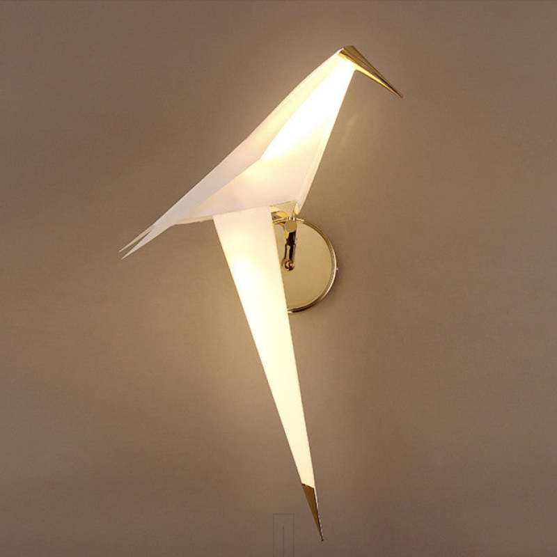Arisha Design Vogel LED Innenwandleuchte Metall Wohn/Schlafzimmer