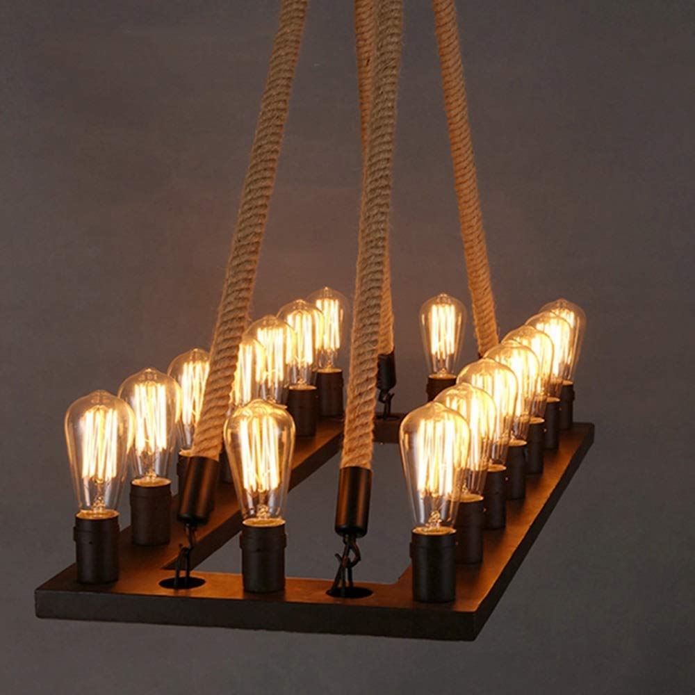Epoch Design LED Vintage Industrie Pendelleuchte Metall Restaurant Bar