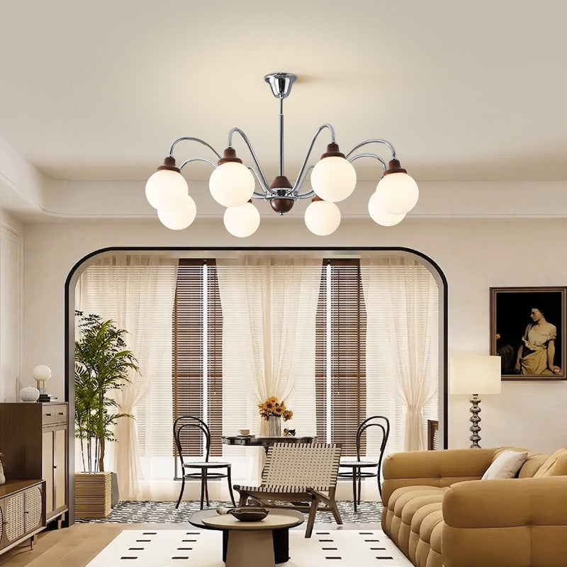 Valentina Französischer LED Kronleuchter Chrom Gold Wohnzimmer/Schlafzimmer