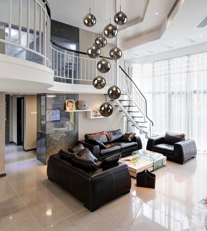 Juni luxuriöse Minimalistische Glas-Kristall Pendelleuchte