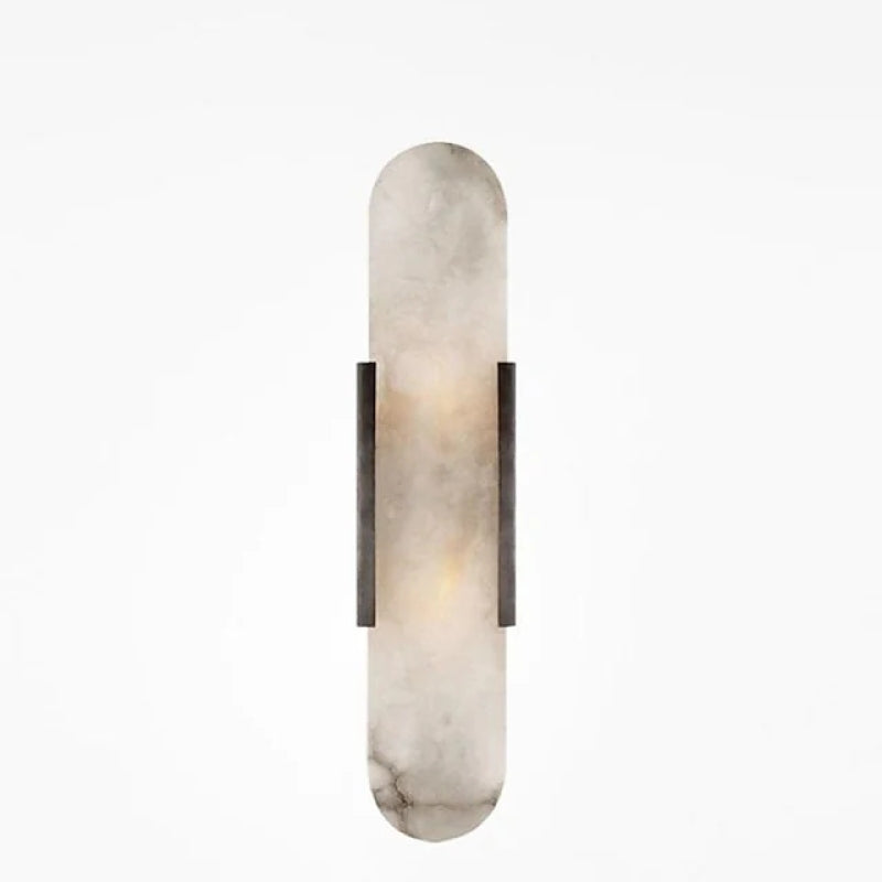 Arisha LED Wandleuchte Schwarz/Gold Ess/Schlafzimmer Metall/Dolomite