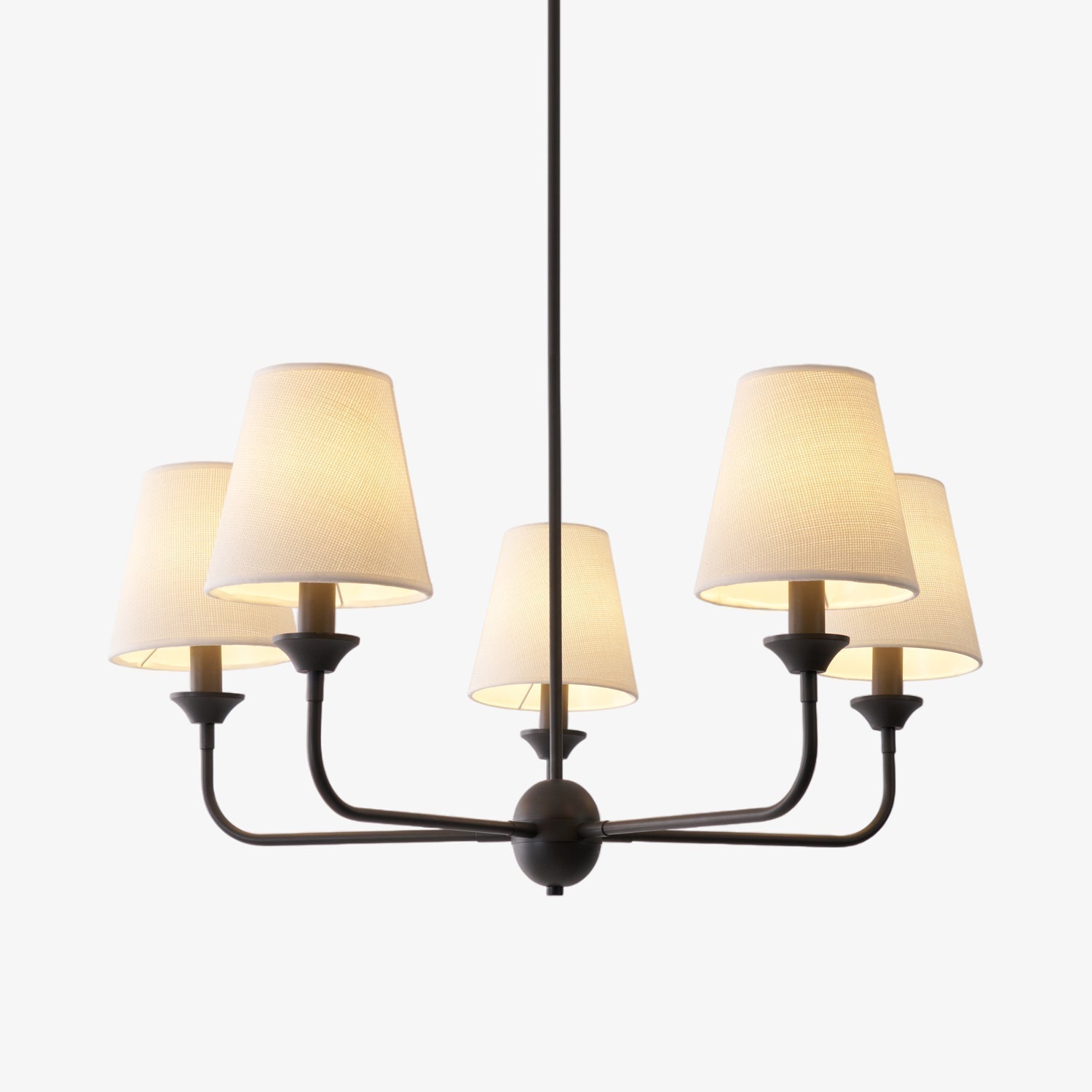 Zesorel Industrieller Vintage-Kronleuchter aus Stoff-Letslighting