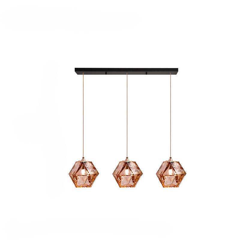 Valentina Design LED Pendelleuchte Metall/Glas Ess/Schlafzimmer