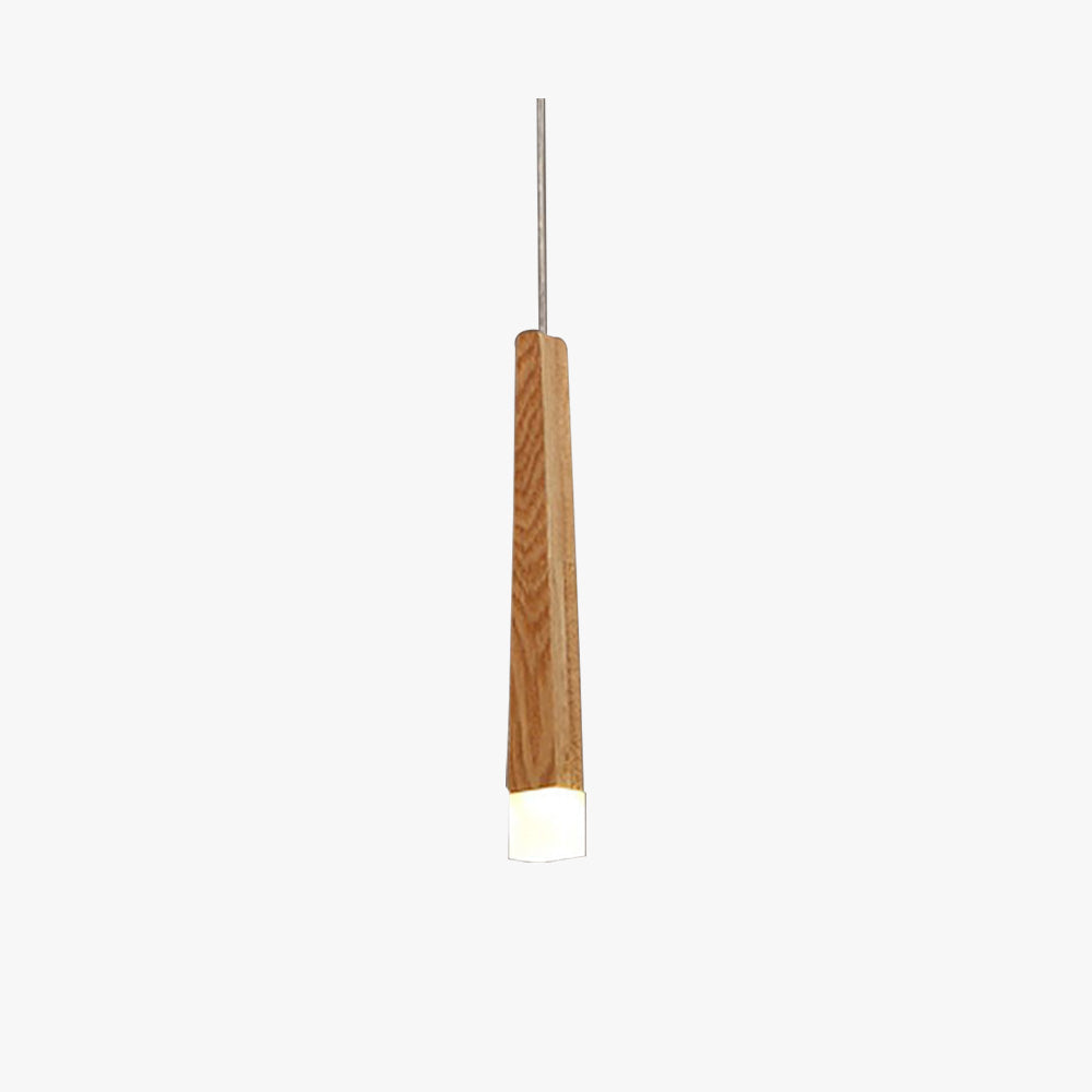 Muto Pendelleuchte Linear, Holz & Acryl für Esszimmer