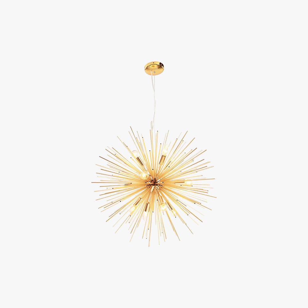 Modern Starburst LED Pendelleuchte Gold Schlaf/Wohn/Esszimmer Metall ∅52/60/64/71CM