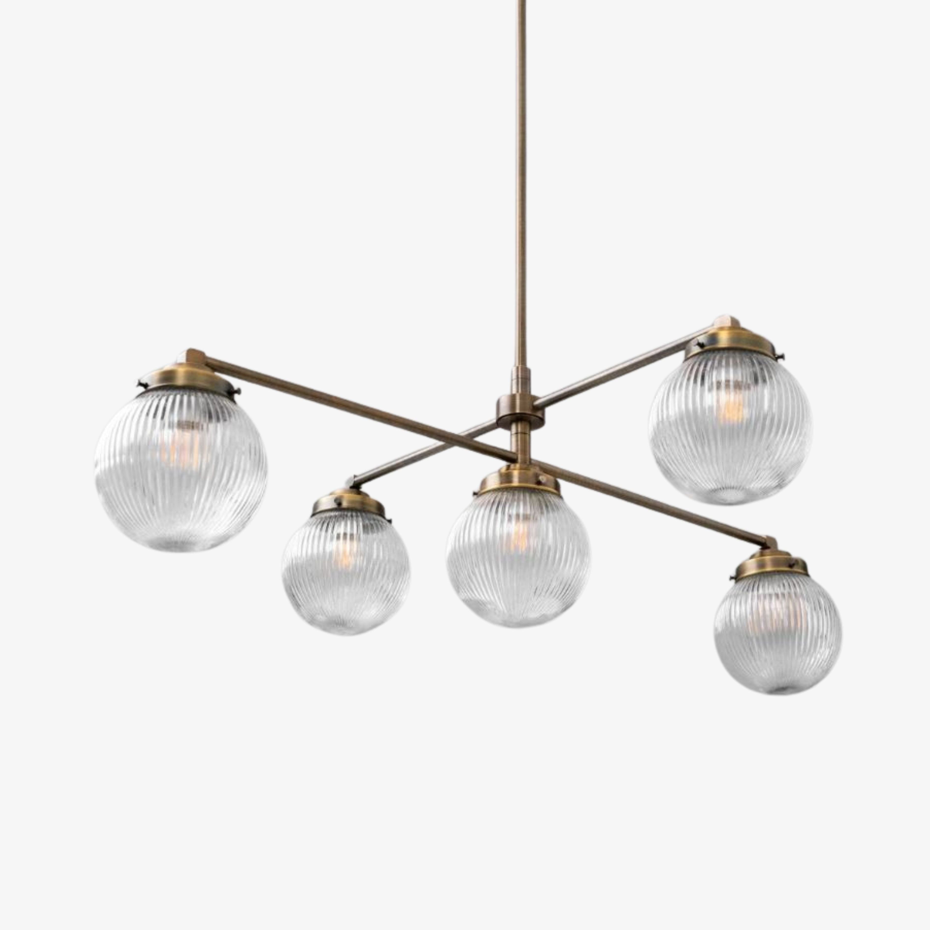 Glorica Glass Elegante Pendelleuchte im Mid-Century-Stil – Moderne Beleuchtung für das Esszimmer