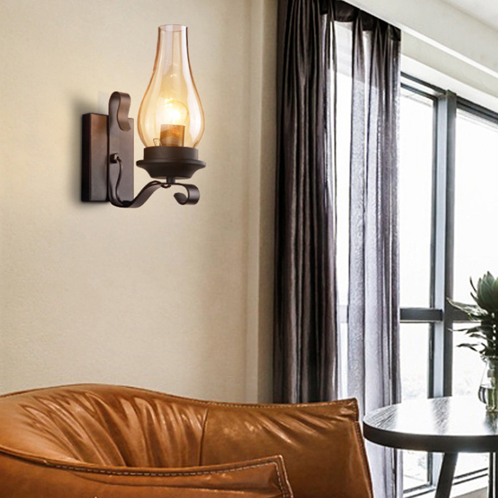 Silva Designer LED Wandlampe Wohnzimmer/Schlafzimmer Holz/Metall