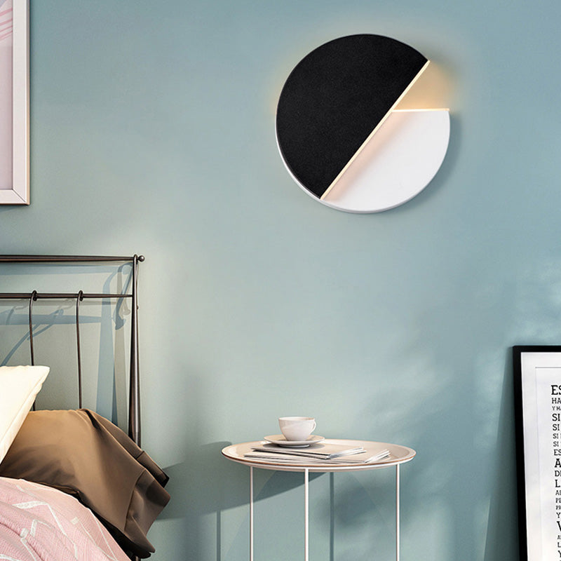 Drehbare Wandleuchte Schwarz/Weiß LED für Schlafzimmer & Wohnzimmer
