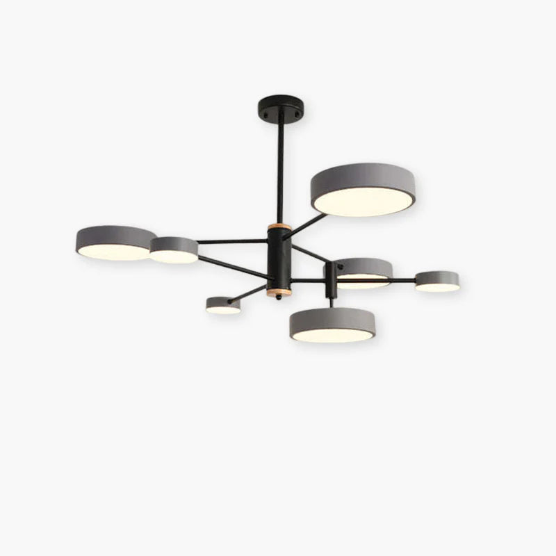 Arisha Modern LED Pendelleuchte Gold/Weiß/Grau Wohn/Schlaf/Esszimmer Esstisch Metall&Holz 3 Farbwechsel Per Schalter-Letslighting