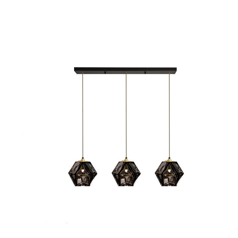 Valentina Design LED Pendelleuchte Metall/Glas Ess/Schlafzimmer