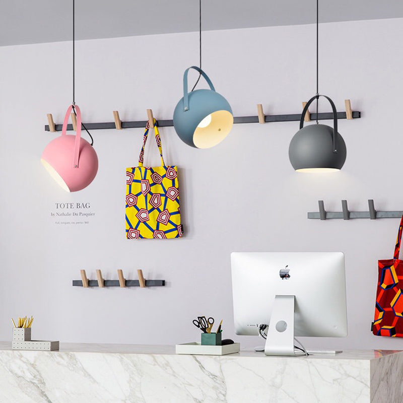 Aria  Kugel LED Pendelleuchte Gelb/Blau/Grau Esszimmer