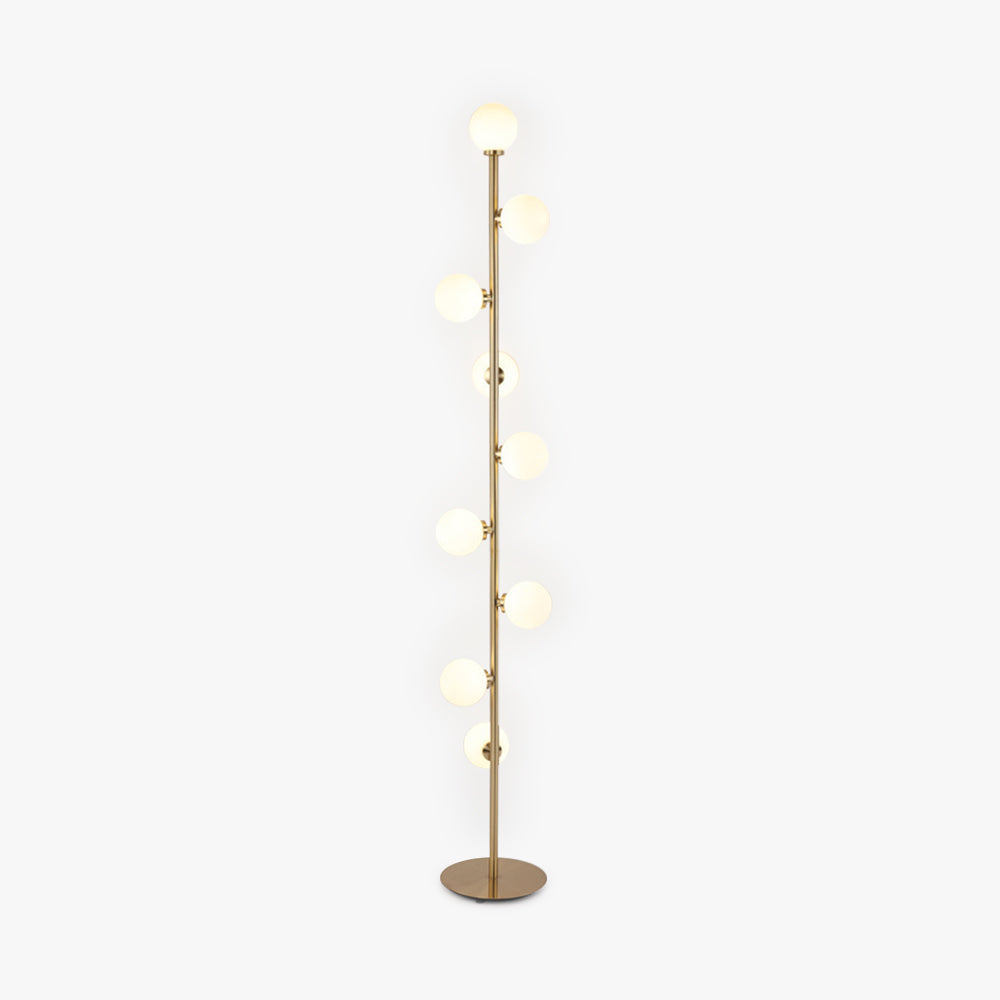Valentina Stehlampe  Glas Weiß&Warm Wohn&Schlaf&Esszimme 9 Köpfe Design LED