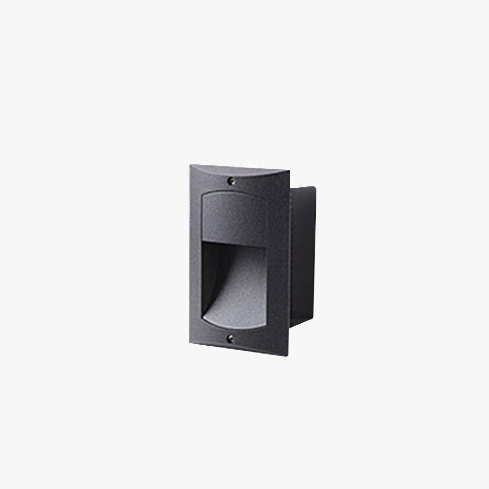 Ray Modern LED Rechteck Außenleuchte Schwarz Garten/Terrasse Metall&Acryl
