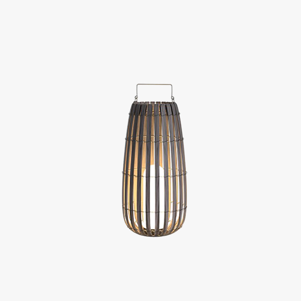 Ray Vintage LED Außenleuchte Solar Grau Garten/Flur/Balkon Holz mit 3 Größen