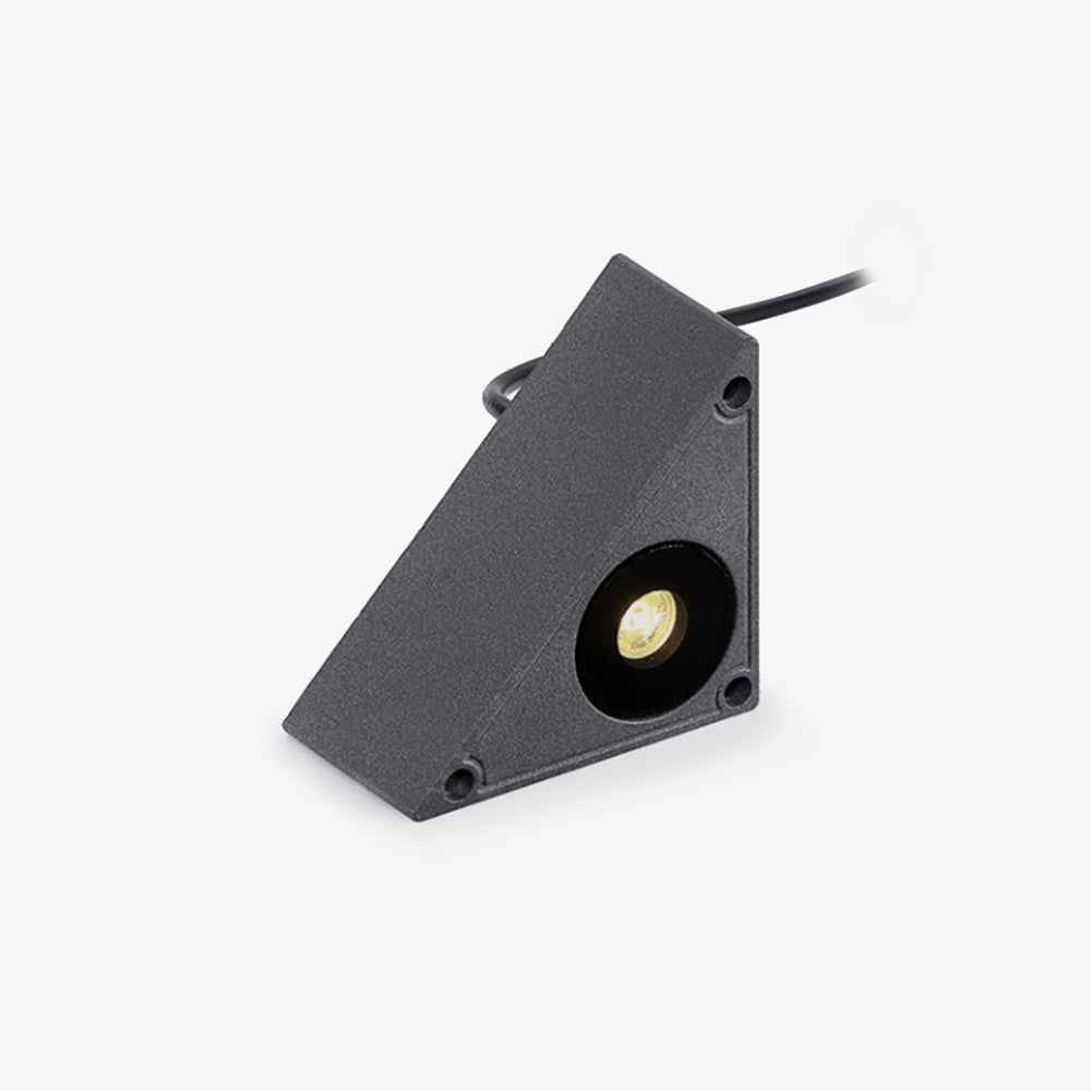 Ray Dreieck Außenleuchte mit Bewegungsmelder Metall&Glas 10CM Lang