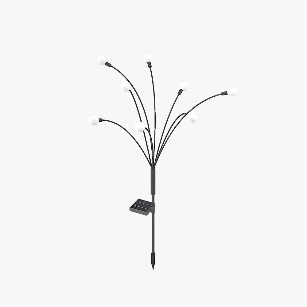 Ray Minimalistisch LED Außenleuchte Sputnik Schwarz, Garten/Balkon