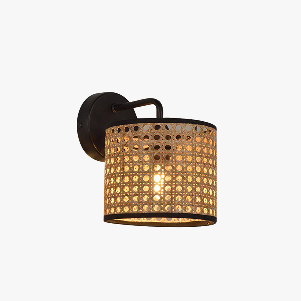 Ritta Wandleuchte,Innen, Rattan & Weidengeflecht, Schlafzimmer/Wohnzimmer