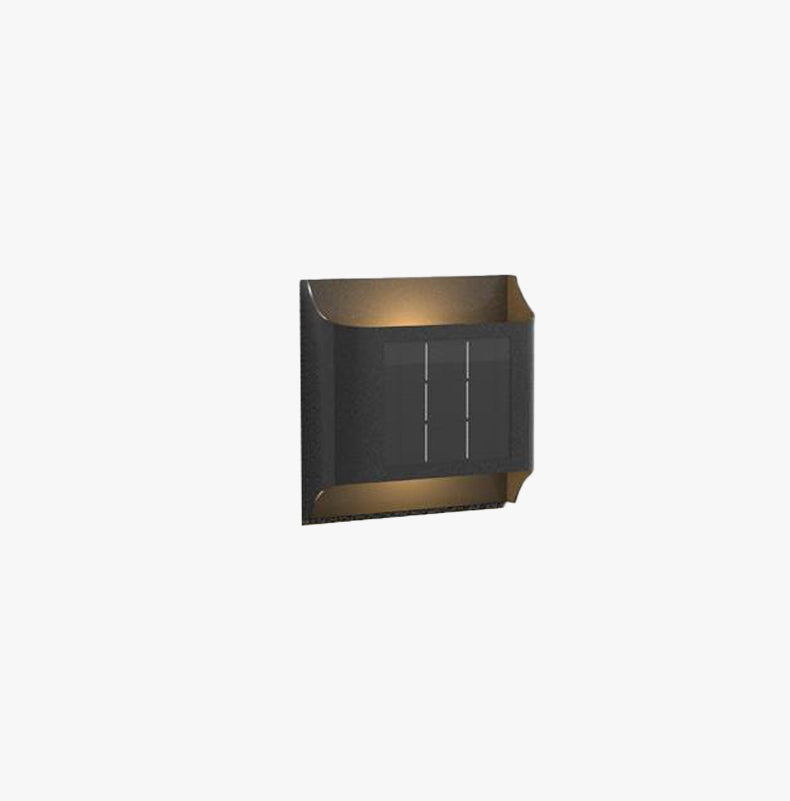 Ray Modern LED Solar Außenwandleuchte Metall Garten Terrasse Flur